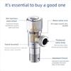 Quarter Turn Toilet Water Stop Valve Rust Proof Triangular Valve New Hot Cold Angle Valve  Bathroom