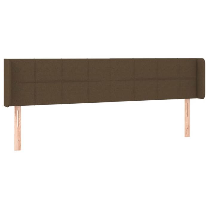 VidaXL LED Headboard Bedroom Furniture Double Bed Accessory Head of Bed Frame Interior Dark Brown 3123253