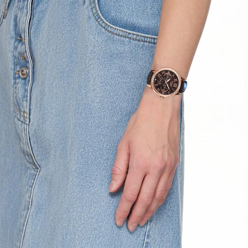 Casio SHEEN кварцевый механизм кожаный ремешок японские и корейские часы женские часы коричневый циферблат SHE-3058PGL-5A