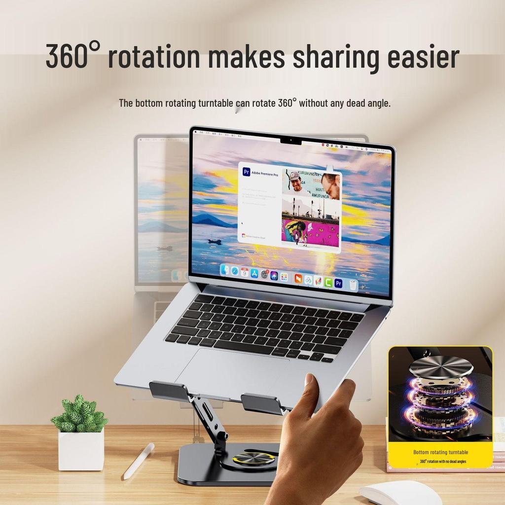 Kezhan Adjustable Laptop/Tablet Stand - Perfect for iPads, Streaming, and Viewing.