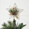 Christmas Tree Top Five-pointed Star Golden Tree Top Star (C Model) / 64.5G / Pcs