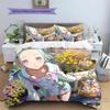 Eureka Seven Pattern Bedding Quilt Set Quilt Cover Pillowcase Home Decoration Birthday Gift (1 * duvet cover + 2 * pillowcase, without core)