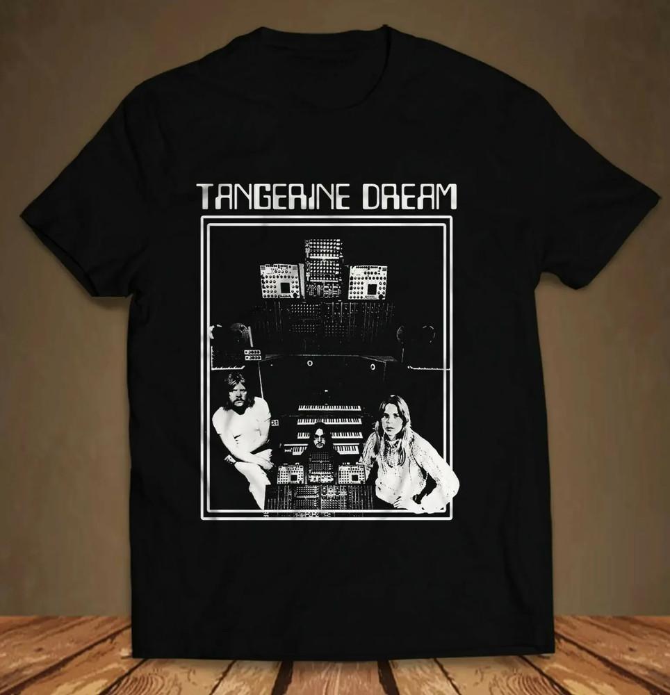 Футболка с логотипом группы Tangerine Dream, Краут-рок, Размеры от S до 5XL, NE610, Унисекс