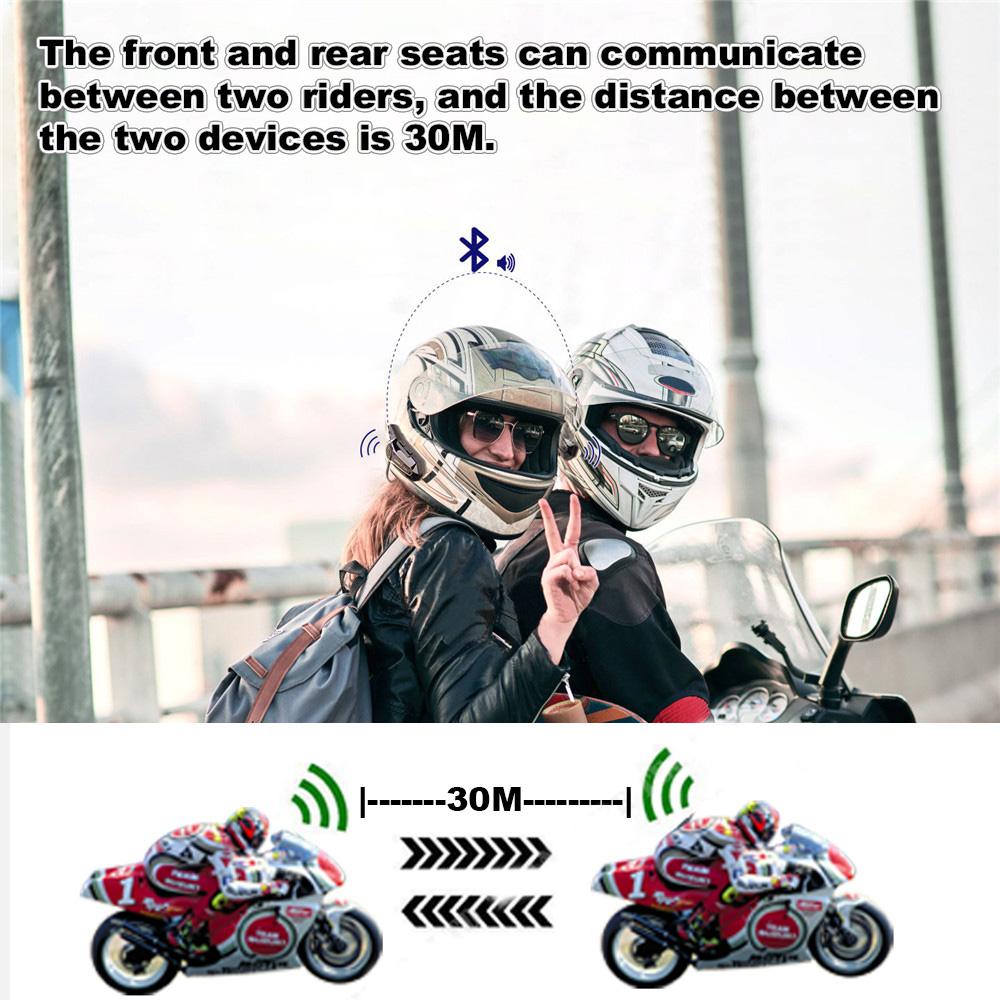 Motorcycle Handsfree Bluetooth Helmet Earphone Stereo Headset for Cell Phone GPS MP3 Music Speaker