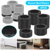 Round Furniture Risers Heavy Duty 2.36inch Adjustable Bed Chair Lifts Risers Anti-Slip Washing Machine Couch Bottom Elevator