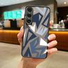 Матовый чехол с геометрическим узором для Samsung S25 S24 Fe S22 Plus Ultra S23 S21 A56 A36 A55 A16 A54 A35 A52 A25 A15 A14 5g A32 гибридный чехол-накладка