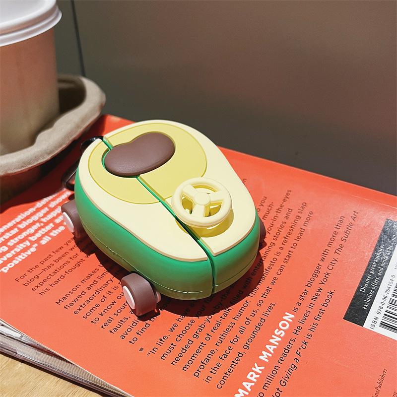 Авокадо твист чехол для airpods 4-го поколения apple bluetooth беспроводной 1/2/3 поколения чехол для наушников pro3 силиконовый