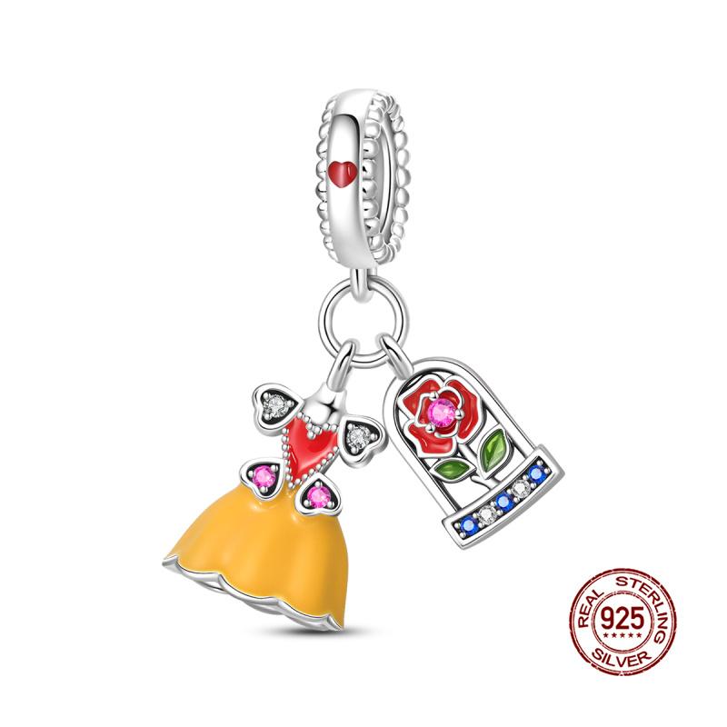 New In Original Charms Copper Party-Themed Food Models Charms Beads Fit 3Mm Original Bracelets Womens Diy Fine Jewelry Gifts