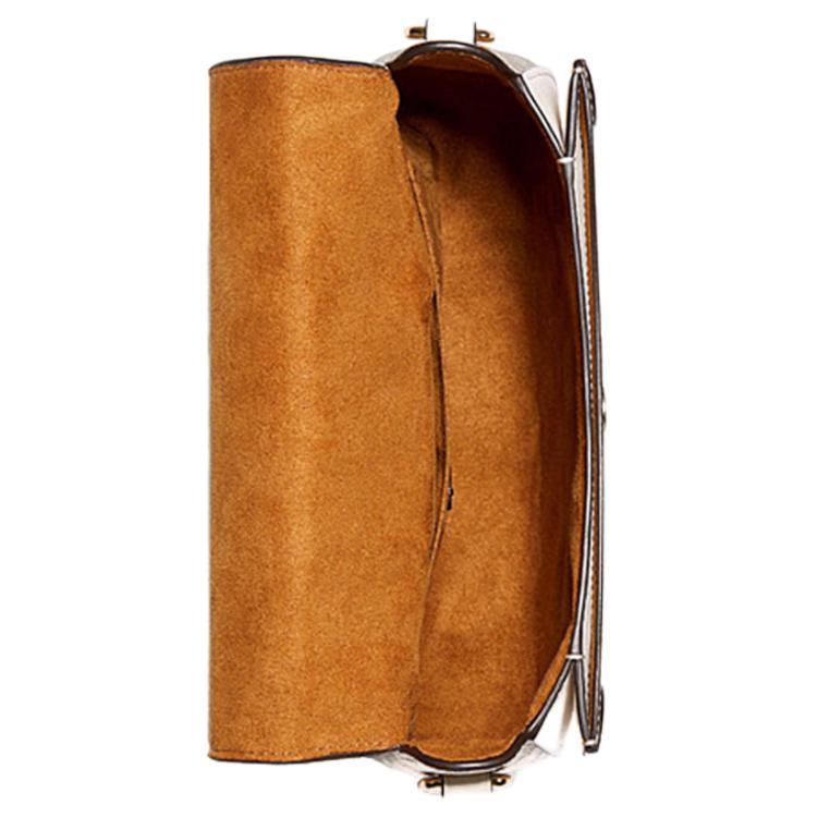 Coach C2806 Сумка-седло Georgie Signature Canvas Светло-хаки Меловой IMDQC