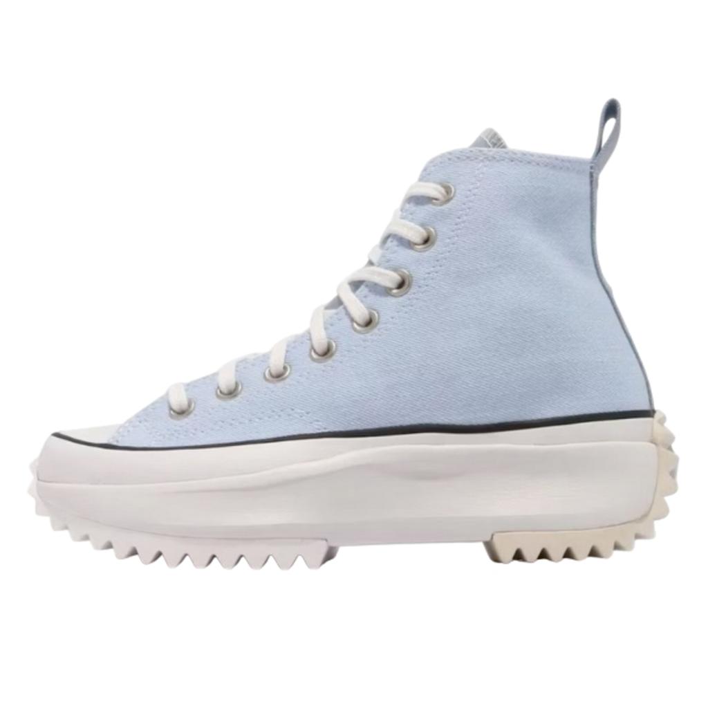 Converse Летний Деним Run Star Hike Высокие Белые с Резиновой Подошвой