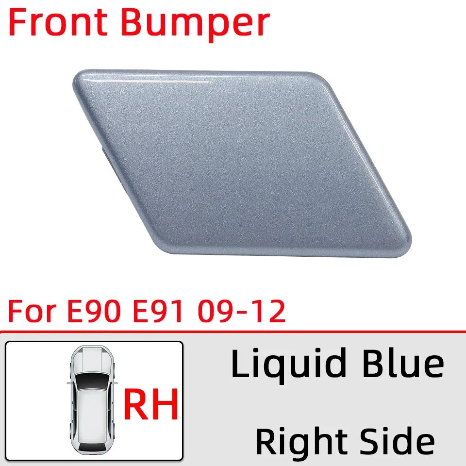 Headlamp Washer Nozzle Cover For BMW 320 325 328 330 335 E90 E91 LCI 2005-2008 2009-2012 Car Headlight Water Spray Lid Painted