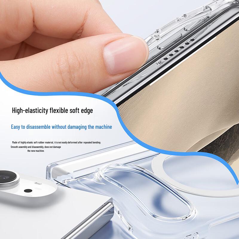 Baseus Ультратонкий прозрачный магнитный чехол для iPhone DUO