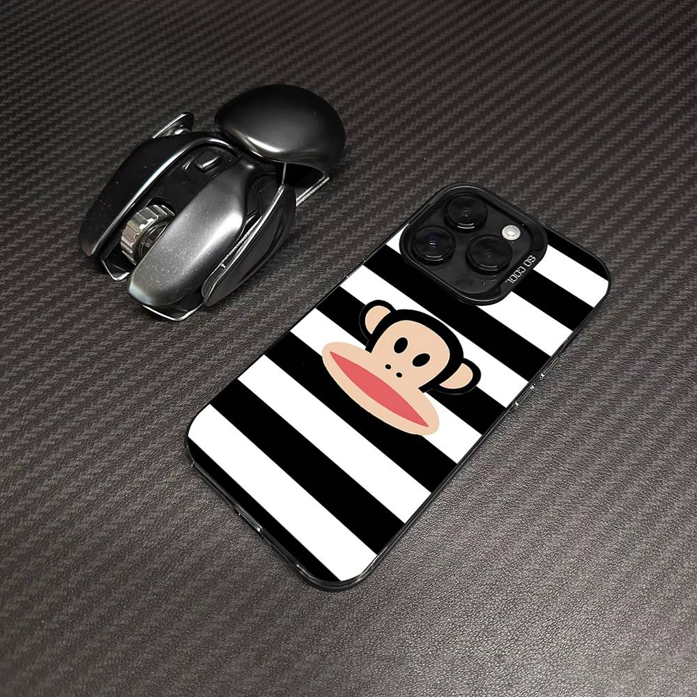 Знаменитый Роскошный Чехол Для Телефона P-Paul F-Frank Для IPhone 17 16 15 14 11 12 13 Pro Max Plus Pro Цветной Серебристый Чехол