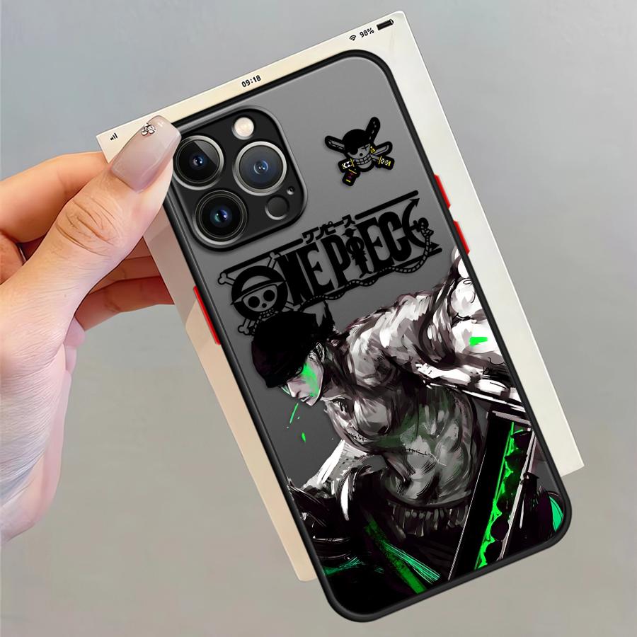 Чехол для телефона One Piece Ророноа Зоро Задняя крышка для iPhone 17 Pro Max XS XR 7 8 SE 12 Air 15 14 16 Plus 11 13 Mini