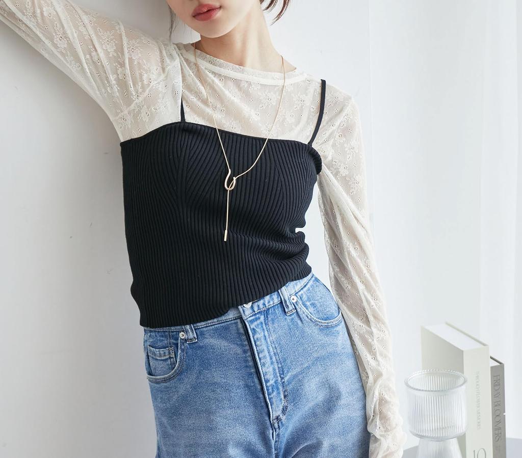 ROPE PICNIC Washable Lace Pullover/Sheer Innerwear, Women's, Off-White (16)