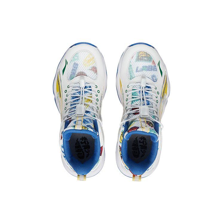 Li-Ning Баскетбольные кроссовки Cloud Anti-Slip Anti-Kick Shock Absorbing Durable Airproof Support Balance Lightweight Rebound Low-Top Kids YKBS018-9