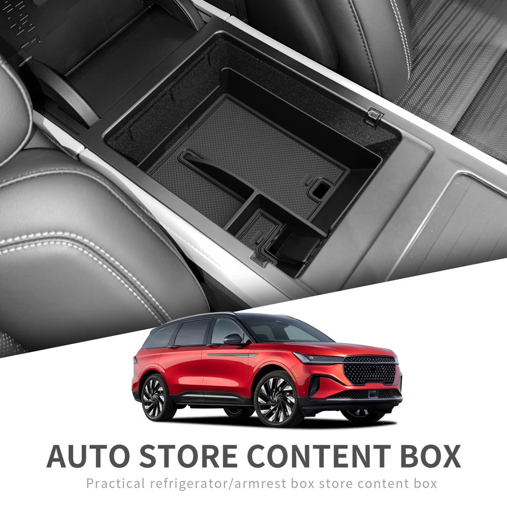 Ящик для хранения в подлокотнике центральной консоли для Lincoln Nautilus 2025 2025 Автомобильный центральный лоток-органайзер Аксессуары для уборки