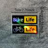 2 шт. Водонепроницаемая виниловая наклейка Bike Life, модная декаль для автомобиля, мотоцикла, велосипедного шлема, аксессуары для декора экстерьера