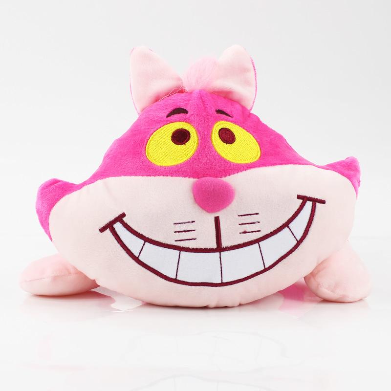 Alice in Wonderland Cheshire Cat Plush Toy – Pink Grinning Cat Doll, 20 inches
