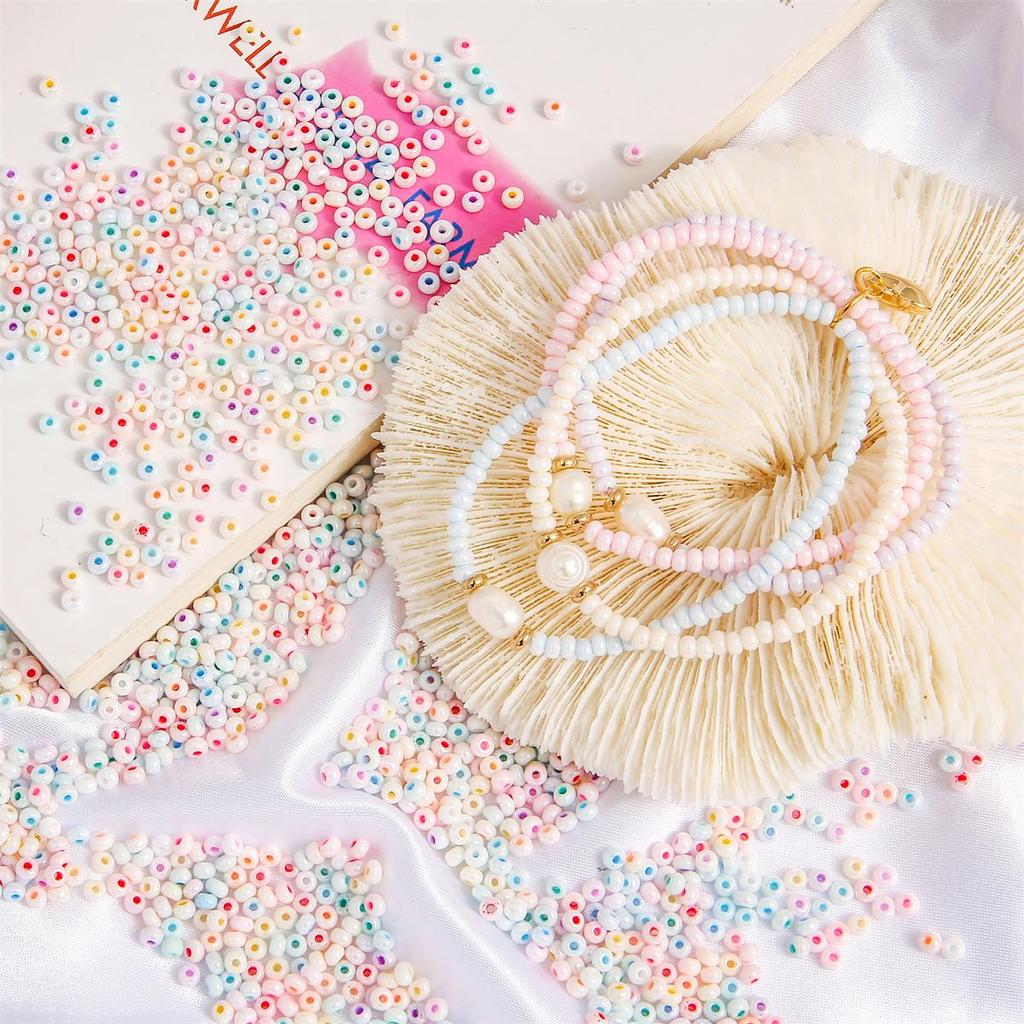 20g High Quality Glass Seed Beads Shiny Glazed Pearl Glass Beads For Earring Bracelet Necklace DIY Jewelry Craft Garment Accessoreis Making