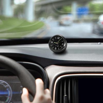 Маленькие автомобильные часы Светящиеся аксессуары Наклейка на вентиляционное отверстие приборной панели Автомобильные часы для путешествий вождения на работу на прогулку Мужские Женские