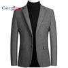 Cozy Up Mens Wool Blend Blazer Jacket Houndstooth Suit Blazer Notch Lapel 2 Button