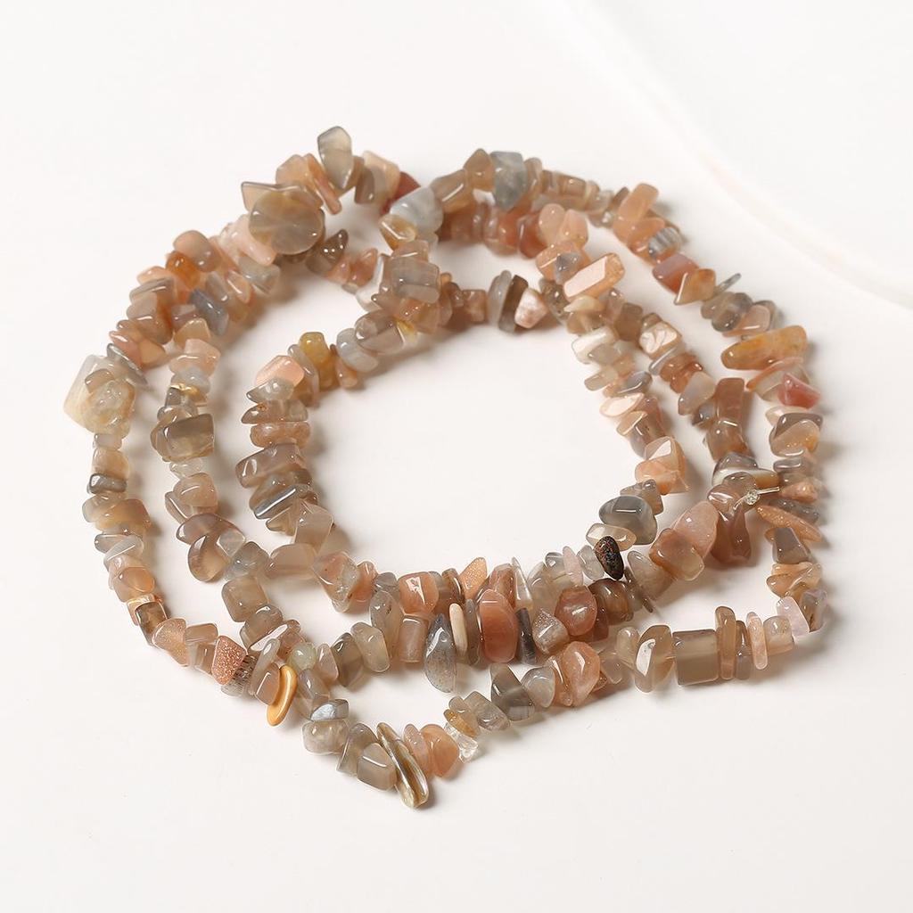 Ожерелье из натурального аметиста, 80 см - Полированные, Неправильные полоски для изготовления украшений и браслетов своими руками