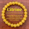 Цитрин Бусина из Натурального Камня Ручной Работы Эластичный Браслет