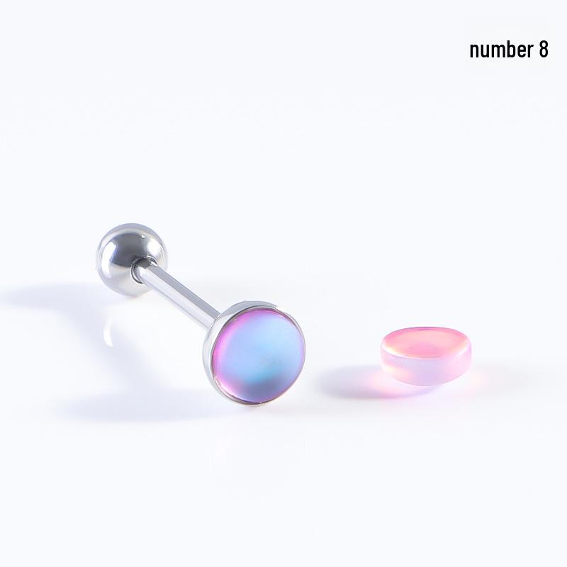 Цветные матовые штанги для языка и ушей - украшение для пирсинга из нержавеющей стали