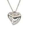 Used TIFFANY&Co. Necklace Curved Heart Silver925 4.3g Silver El Saperetti