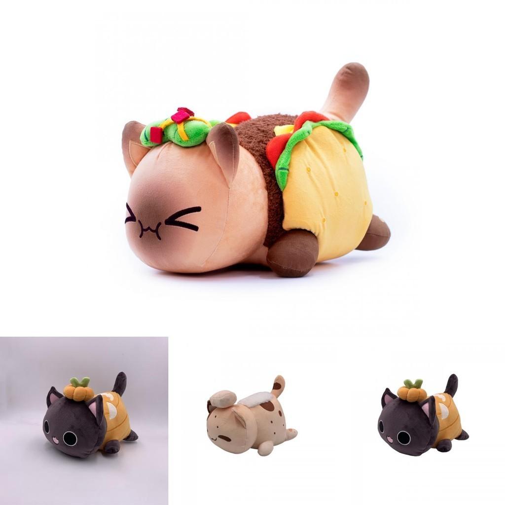 Очаровательная плюшевая игрушка Aphmau Skull Taco Pumpkin Bread Cat Meemeows для домашнего декора
