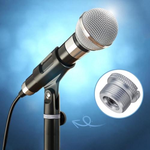 LAMELLIS Microphone Stand Adapter, Microphone Boom Stand Adapter Set Kit, 5/8 Female to 3/8 Male, 3/8 Female to 5/8 Male for Microphone Stand, Boom Ar