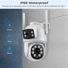 360° Dual-Screen Wireless Binocular Security Camera with Night Vision