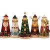 Handmade Christmas Sea Glass Lighthouse Decor LED Light Home Tabletop Ornament Festive Holiday Gift