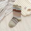 Women'S Autumn And Winter  Retro Style Striped Seamless Layered Socks