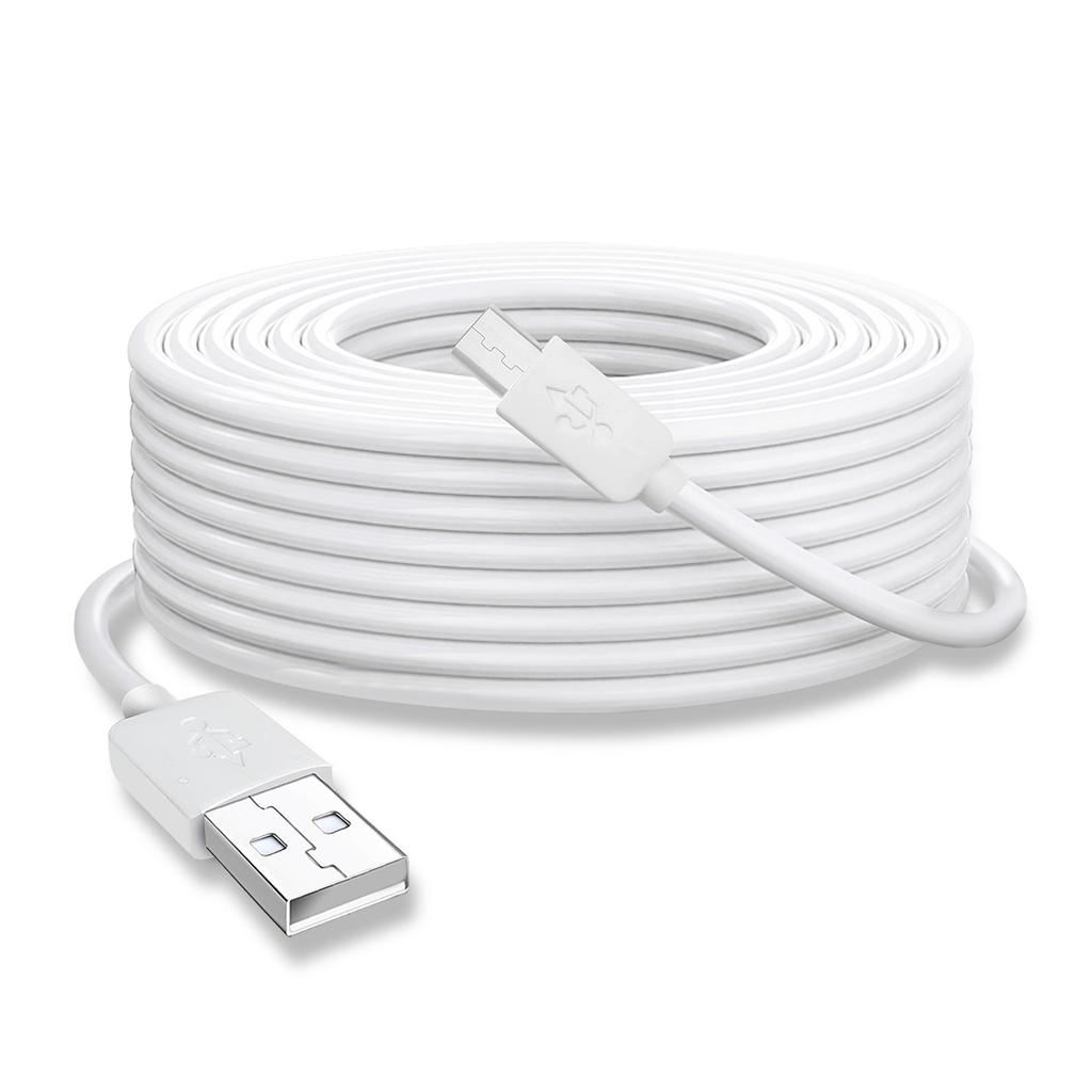 Прочный USB-Micro USB кабель для зарядки, кабель питания для камеры видеонаблюдения, прочный и простой в использовании, только для зарядки