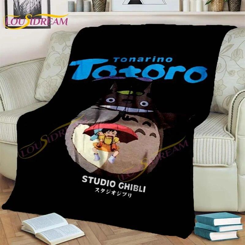 Одеяло в стиле аниме «Миядзаки», одеяло «Мой сосед Тоторо», одеяло «Унесенные призраками», фланелевое одеяло для спальни, гостиной, дивана