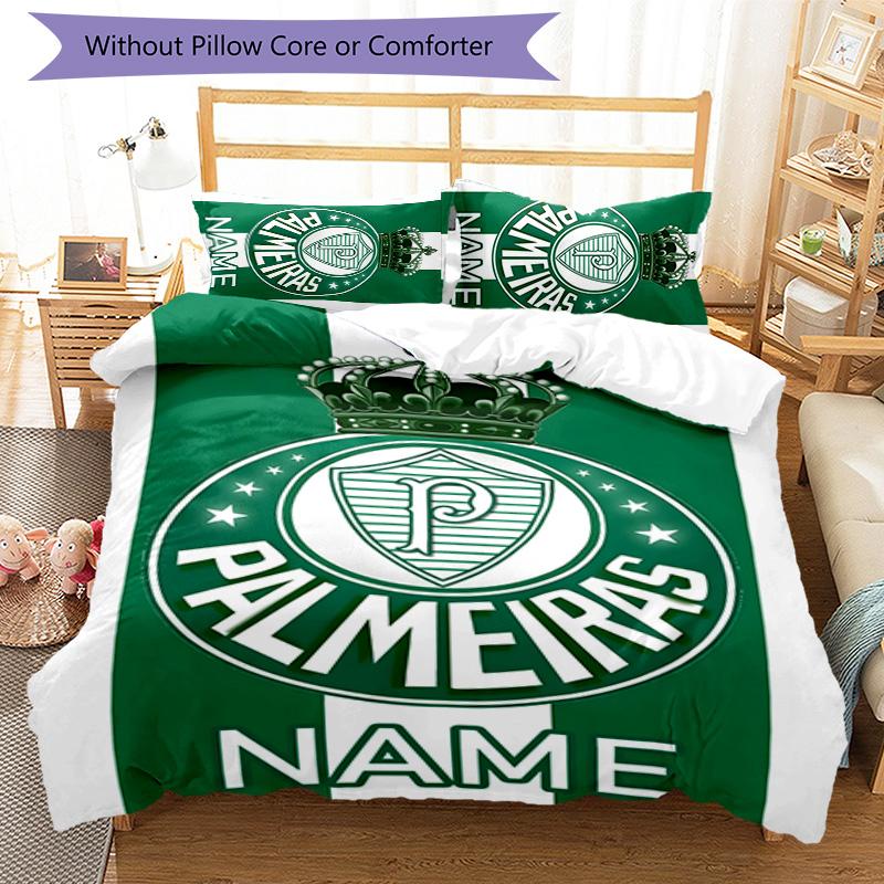 3pcs Football22 Cover Set - Personalized Name, HD Printed Bedding with 1 Cover and 2 Pillowcases - Perfect for Home Decor, Easy Care