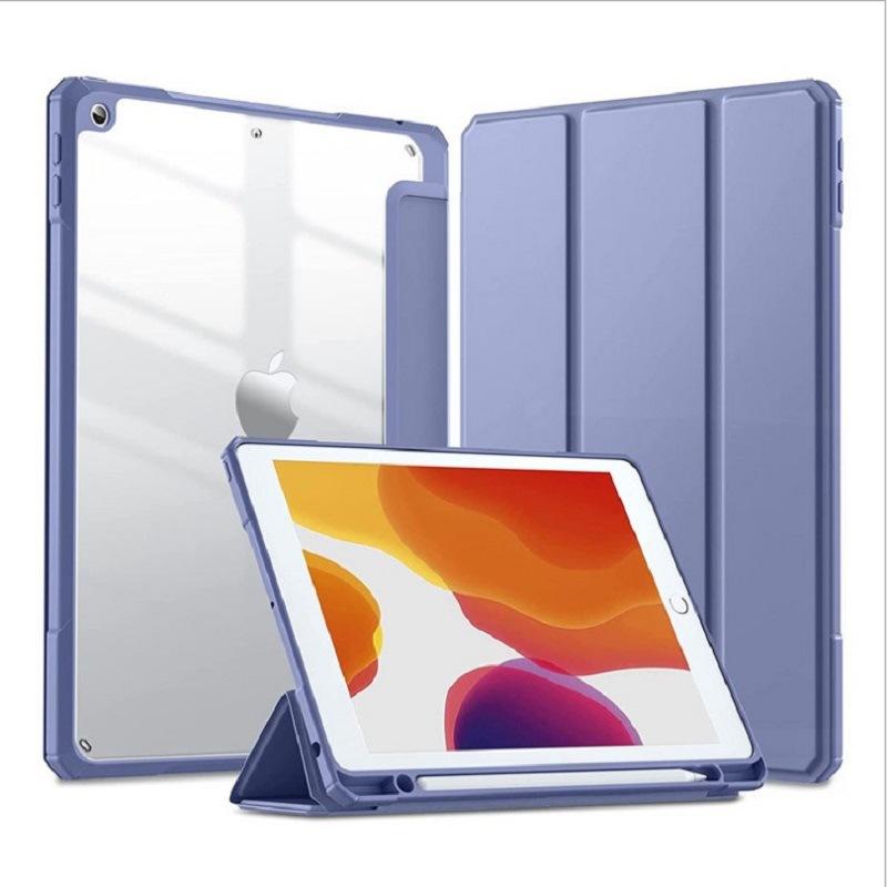 Чехол для iPad 10-го поколения, 2022 г., прозрачный розовый, с гнездом для ручки YSL