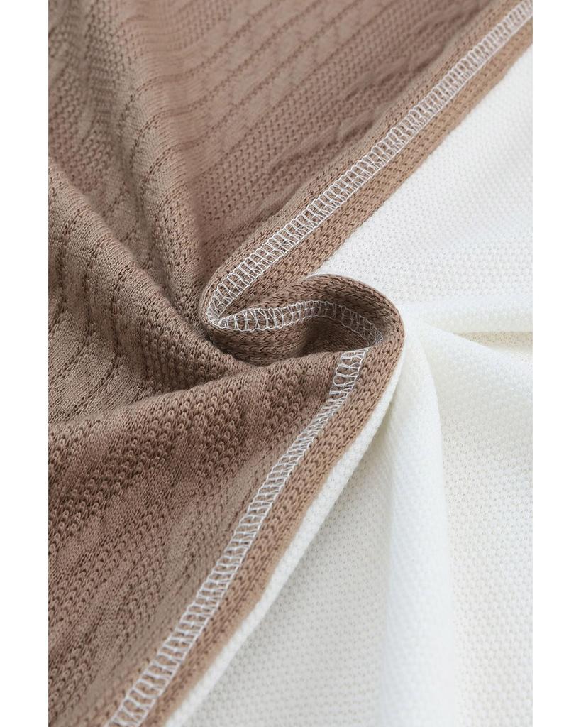 Azura Exchange Текстурированный трикотажный топ с нагрудным карманом в стиле колор-блок