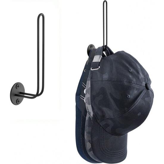 3 шт. Стеллажи для хранения бейсболок. Длинный крючок с перфорацией в стену. Большая несущая способность. Противоскользящая L-образная антикоррозийная подставка для шляп. Брелок. Держатель сумки для зонтика.