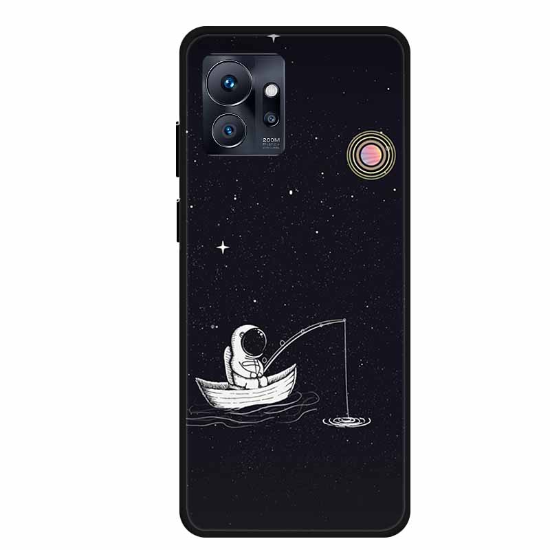 Для Infinix Zero 20 4G Чехол Астронавт Мягкий Силикон ТПУ Задняя Крышка Чехол для Телефона для Infinix Zero 30 5G Funda Черный Бампер Coque