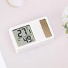 Solar Powered Small Size Hygrometer Thermometers Desktop Digital Temperature Humidity Measurement Meter Gauge for Home
