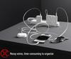 65-ваттное двойное зарядное устройство PD с выдвижным кабелем Type-C для быстрой зарядки (A+C)