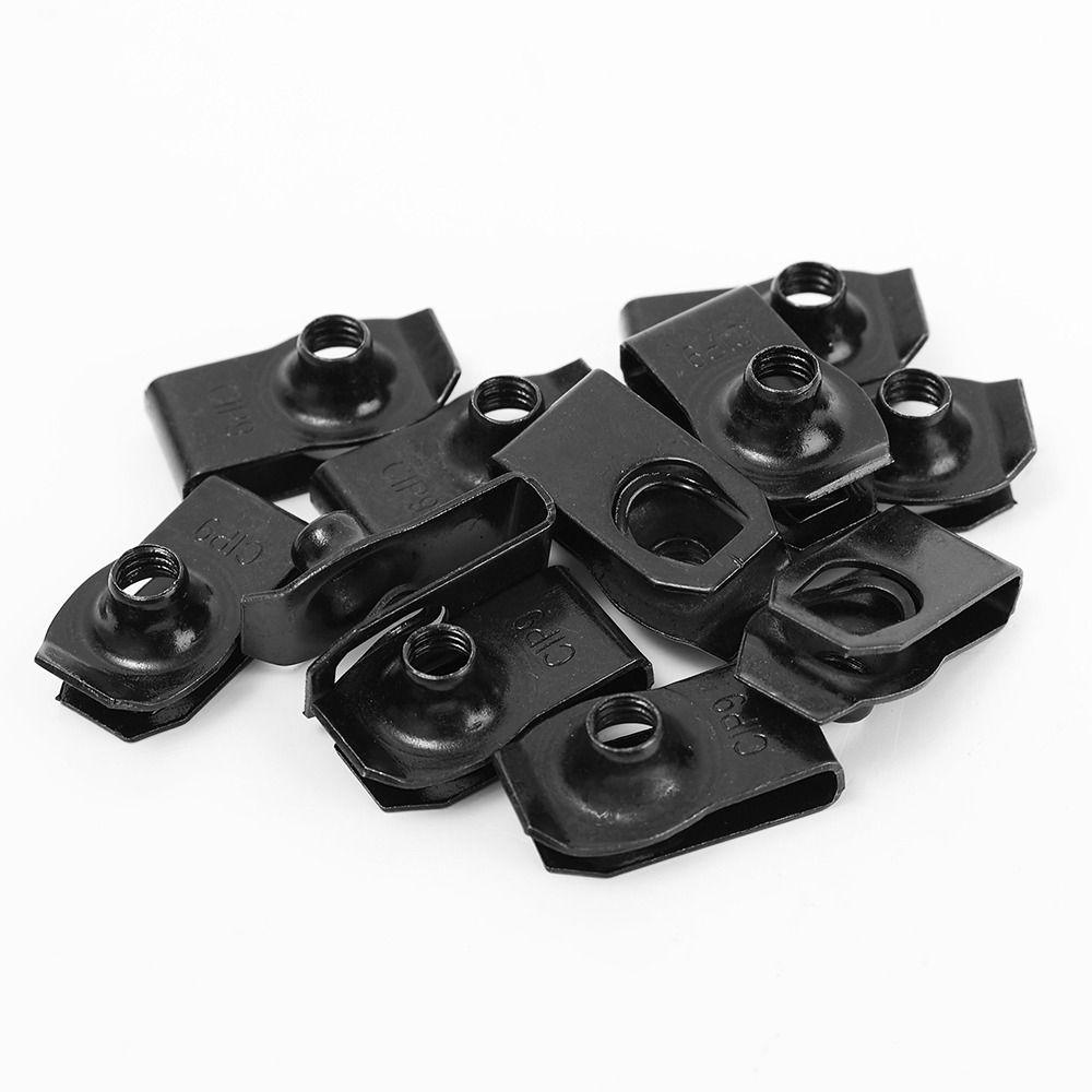 5/10pcs U-clamp Car U-nut Clips 6MM Splash Shield Guard Bolts Car Body Bolts Engine Cover