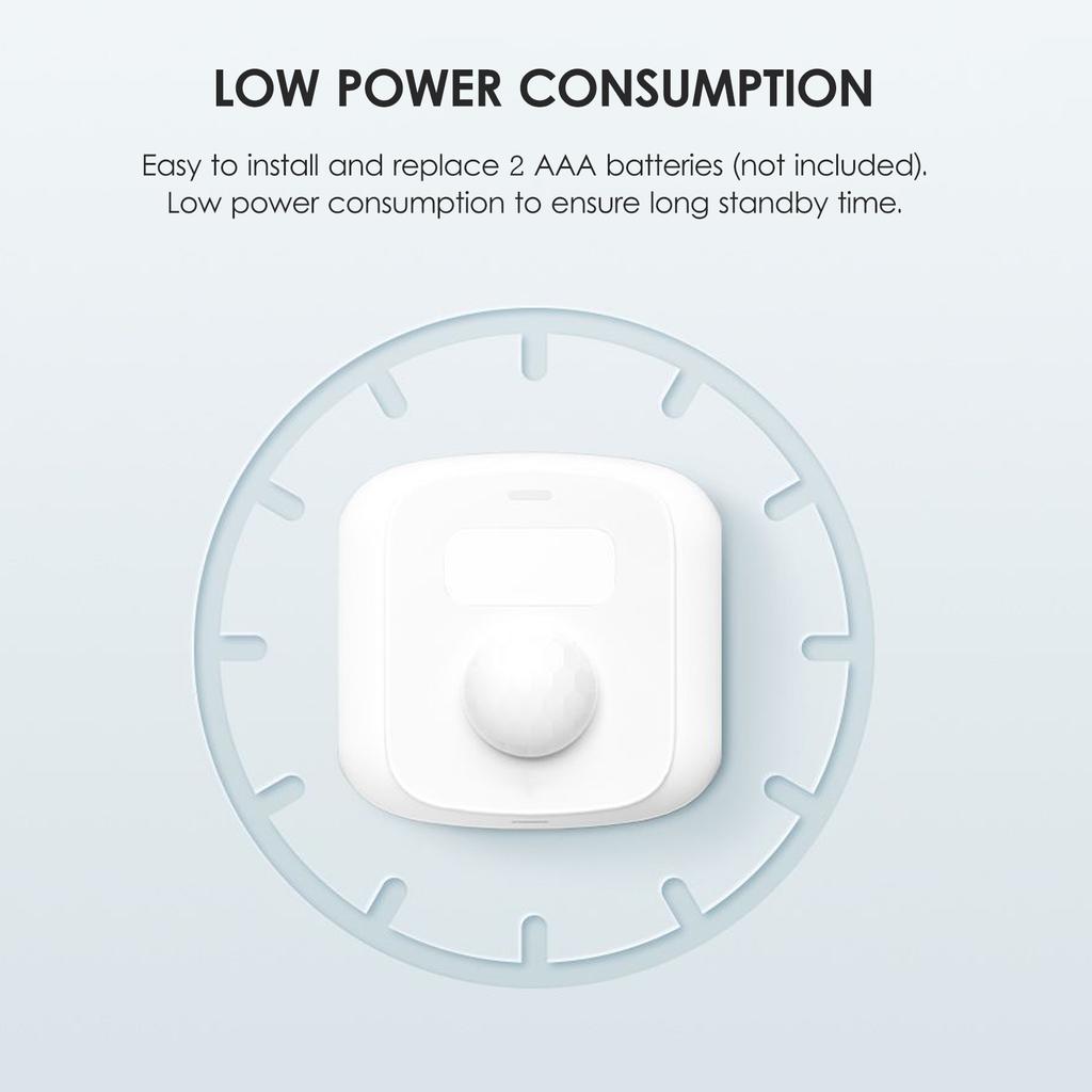 Wifi Motion Sensor Alarm Smart Human Body Induction PIR Sensor 16.4Ft 120-degree Detection Range