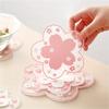 1PC Kawaii Coasters Japanese Style Sakura Coffee Cup Coaster Sakura Insulated Table Mat Tea Milk Cup Home Decoration Drinkware