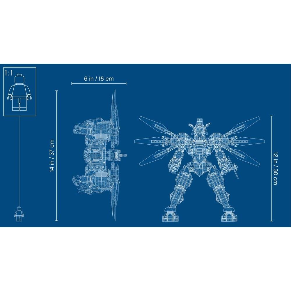 LEGO Ninjago Титанический Мех Титаническое Крыло 70676 Строительный Набор для Мальчиков