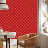Wallpaper Small Christmas Patterns Red for Living Room and Bedroom 50x1000
