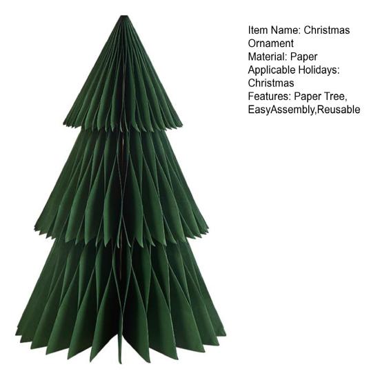 3D бумажная рождественская елка многоразовое настольное украшение сотовое дерево простая сборка мини рождественская елка для праздничного стола центральное украшение